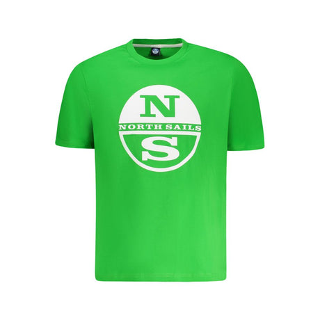 North Sails Grøn T-shirt til mænd i bomuld