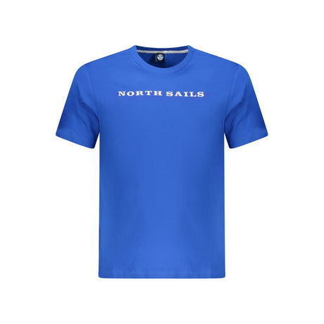 North Sails Blue Cotton Men T-shirt