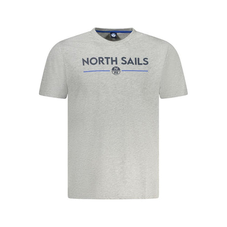 North Sails Grå T-shirt til mænd i bomuld