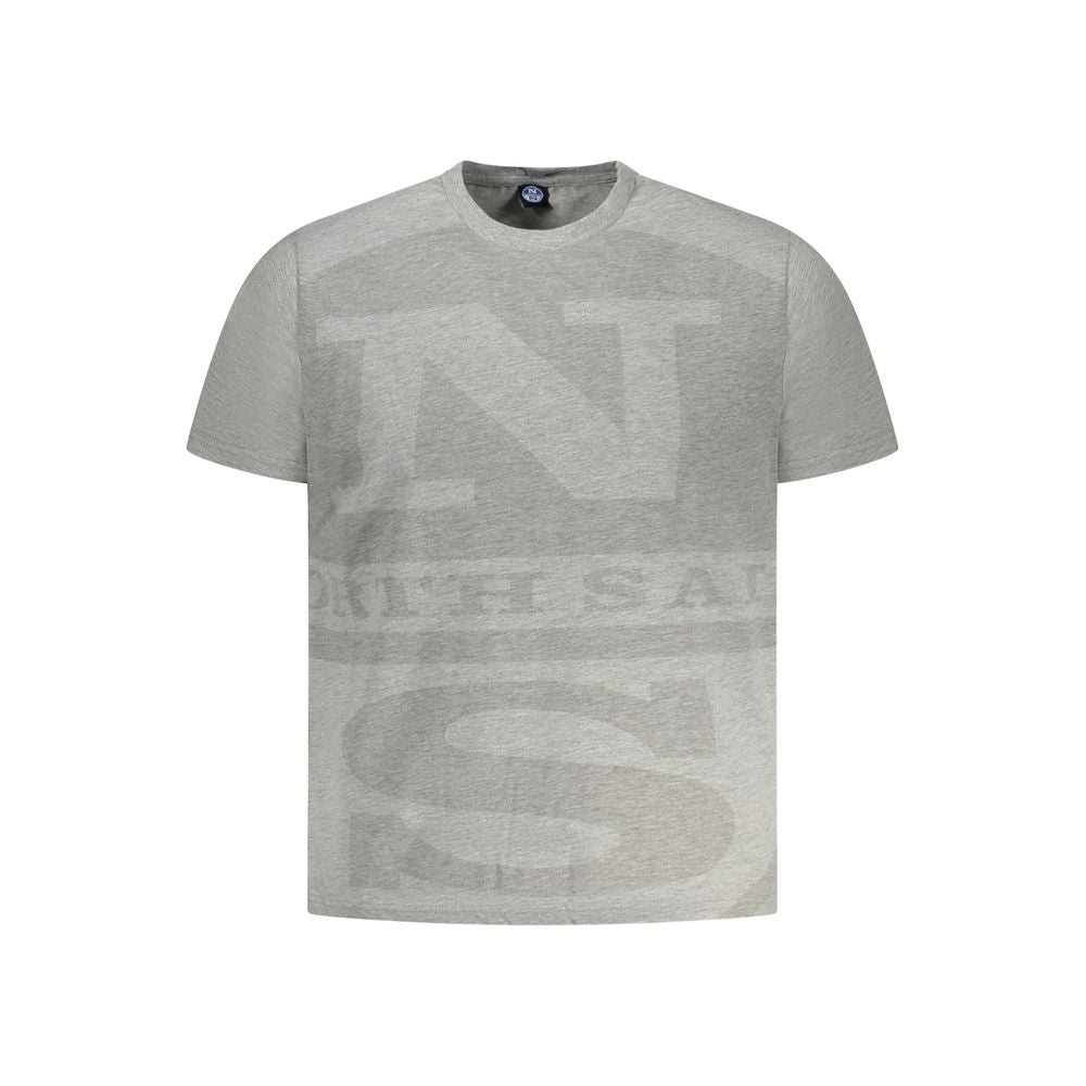 North Sails Grå T-shirt til mænd i bomuld