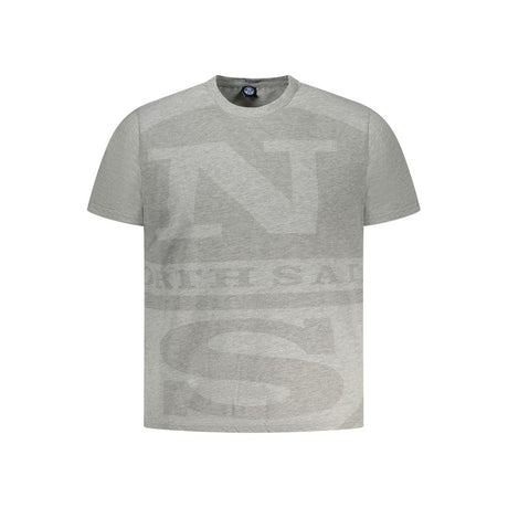 North Sails Grå T-shirt til mænd i bomuld