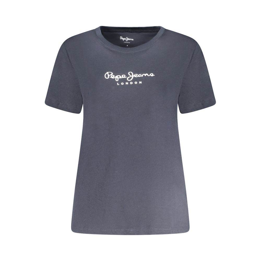 Pepe Jeans Blue Cotton Women T-Shirt - Hilstor