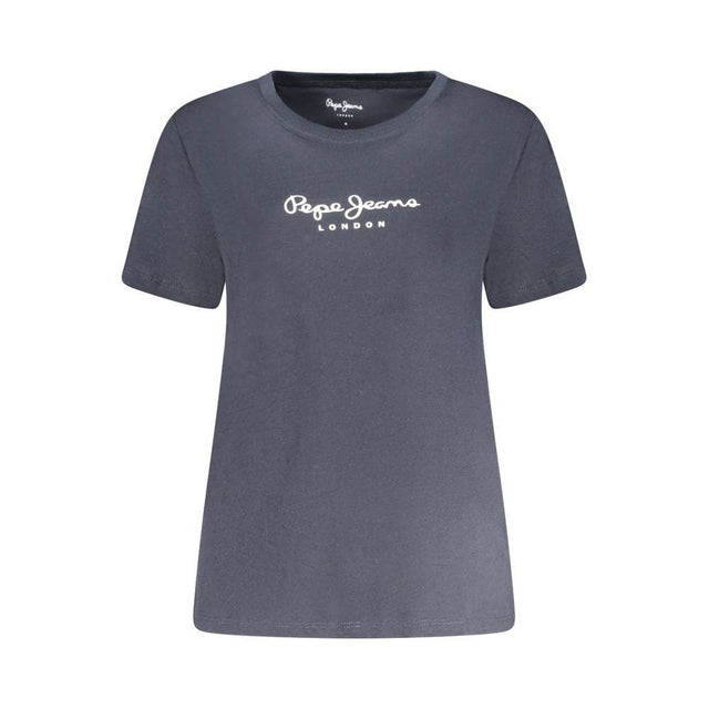 Pepe Jeans Blue Cotton Women T-Shirt - Hilstor