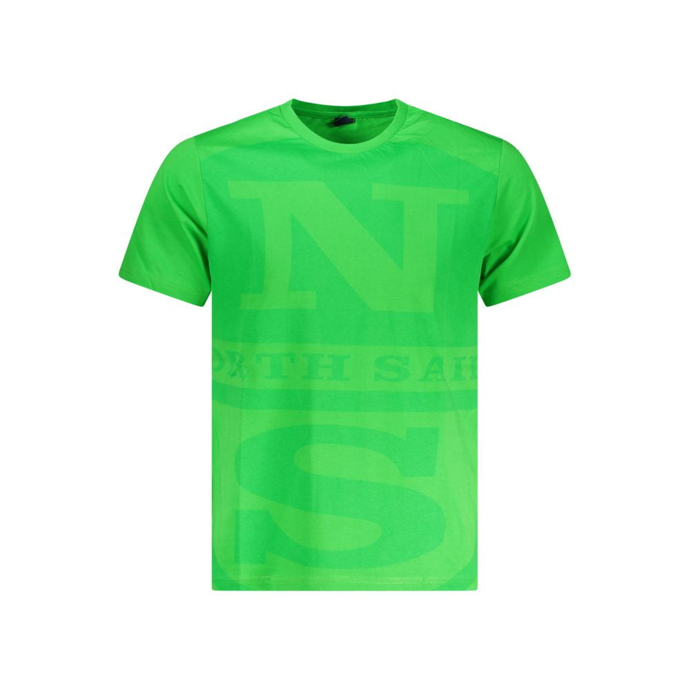 North Sails Grøn T-shirt til mænd i bomuld