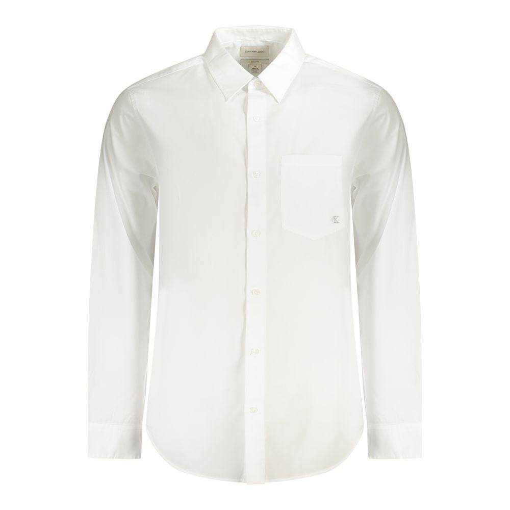 Calvin Klein White Cotton Shirt - Hilstor