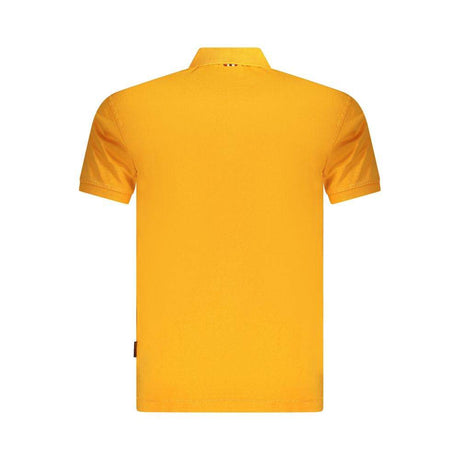 Napapijri Orange Cotton Men Polo Shirt - Hilstor