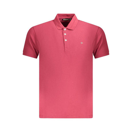 Napapijri Red Cotton Men Polo Shirt - Hilstor