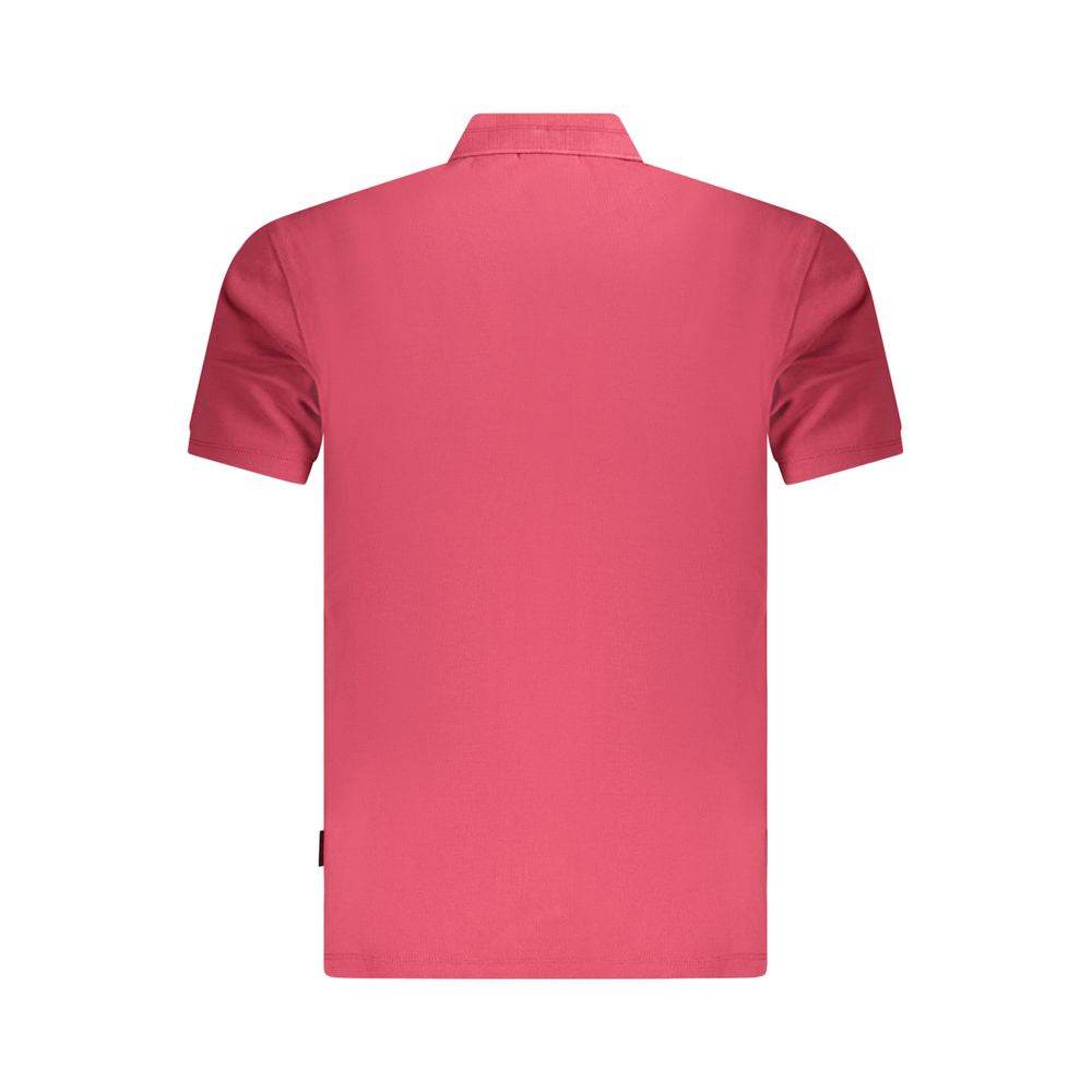 Napapijri Red Cotton Men Polo Shirt - Hilstor