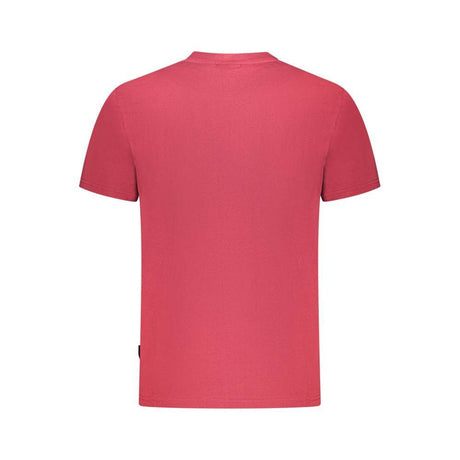 Napapijri Red Cotton Men T-Shirt - Hilstor