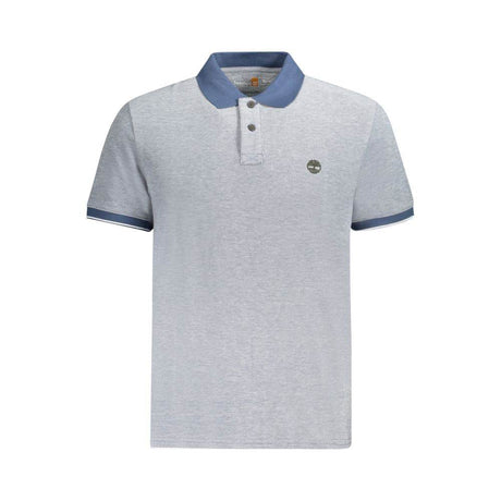 Timberland Blue Cotton Polo Shirt - Hilstor