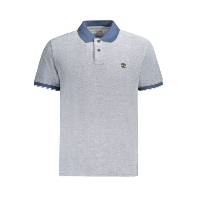 Timberland Blue Cotton Polo Shirt - Hilstor