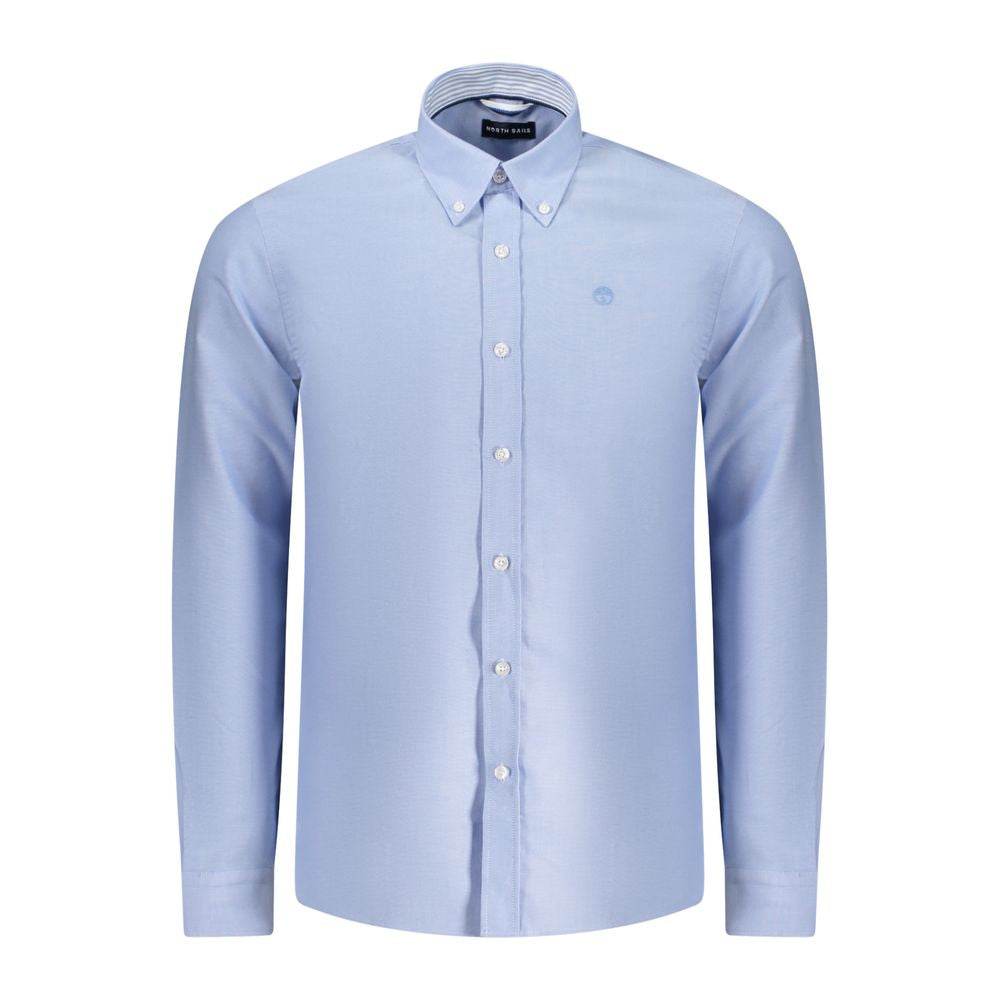 North Sails Light Blue Cotton Men Shirt - Hilstor