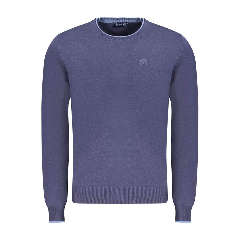 North Sails Blue Cotton Men Sweater - Hilstor
