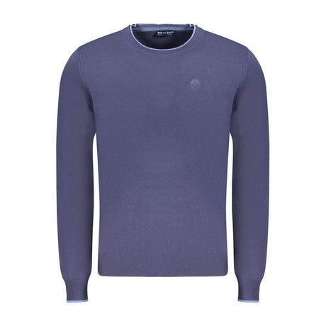North Sails Blue Cotton Men Sweater - Hilstor