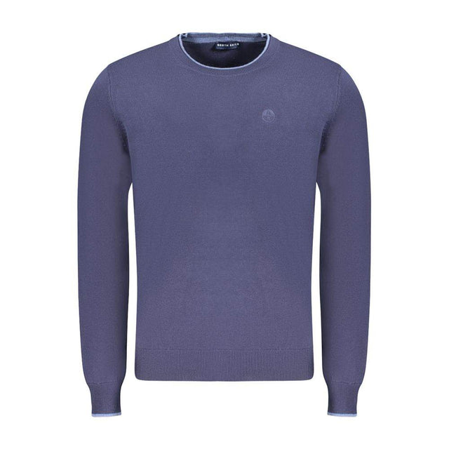 North Sails Blue Cotton Men Sweater - Hilstor