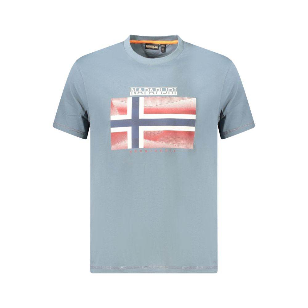 Napapijri Brown Cotton Men T-Shirt - Hilstor