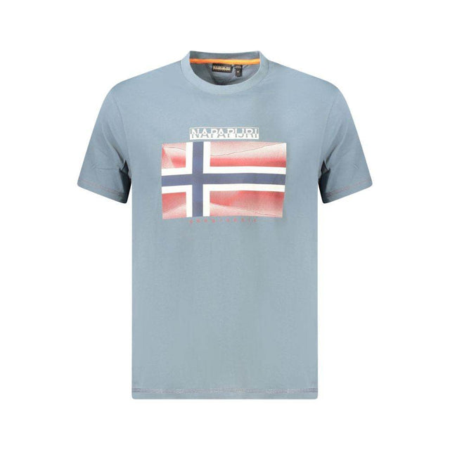 Napapijri Brown Cotton Men T-Shirt - Hilstor