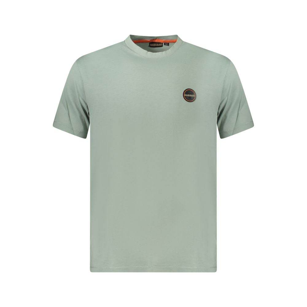 Napapijri Green Cotton Men T-Shirt - Hilstor