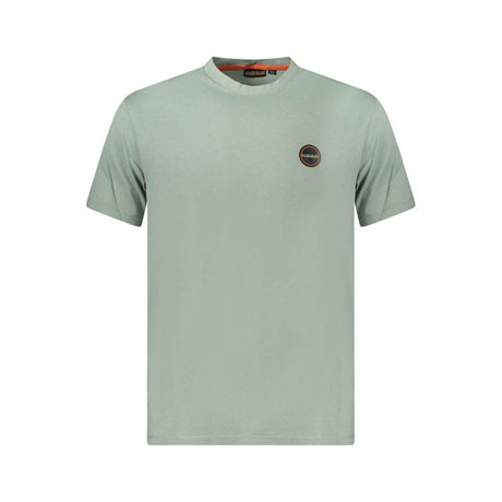 Napapijri Green Cotton Men T-Shirt - Hilstor