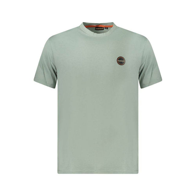 Napapijri Green Cotton Men T-Shirt - Hilstor