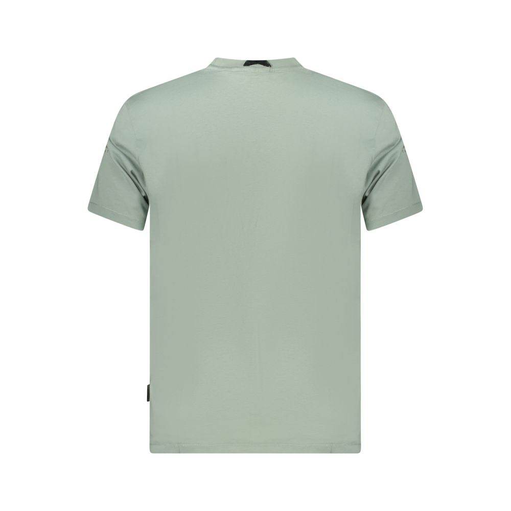 Napapijri Green Cotton Men T-Shirt - Hilstor