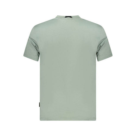 Napapijri Green Cotton Men T-Shirt - Hilstor