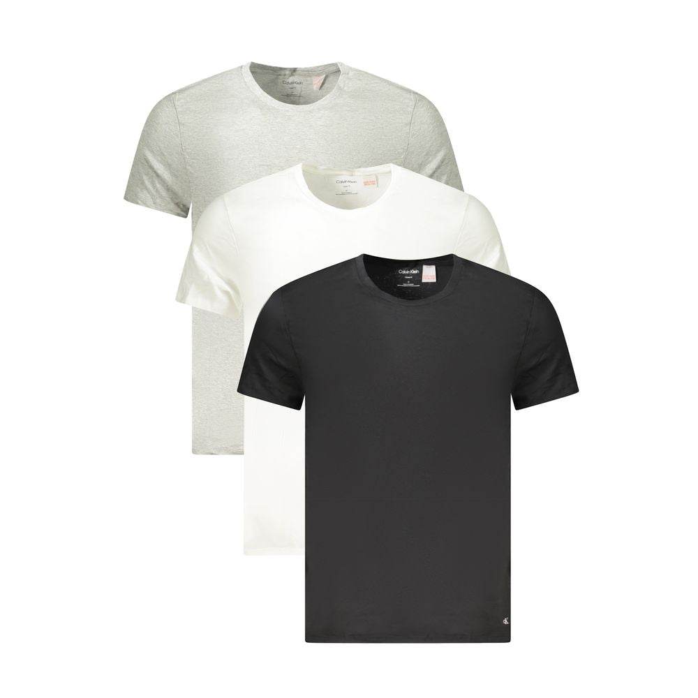 Calvin Klein Gray Cotton Men T-Shirt - Hilstor