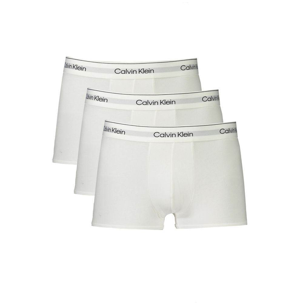 Calvin Klein White Cotton Men Boxer - Hilstor