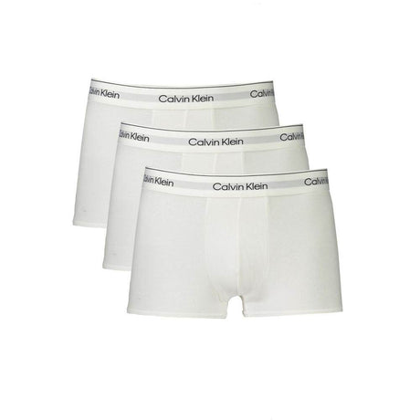 Calvin Klein White Cotton Men Boxer - Hilstor
