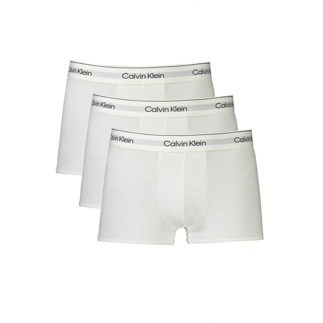 Calvin Klein White Cotton Men Boxer - Hilstor