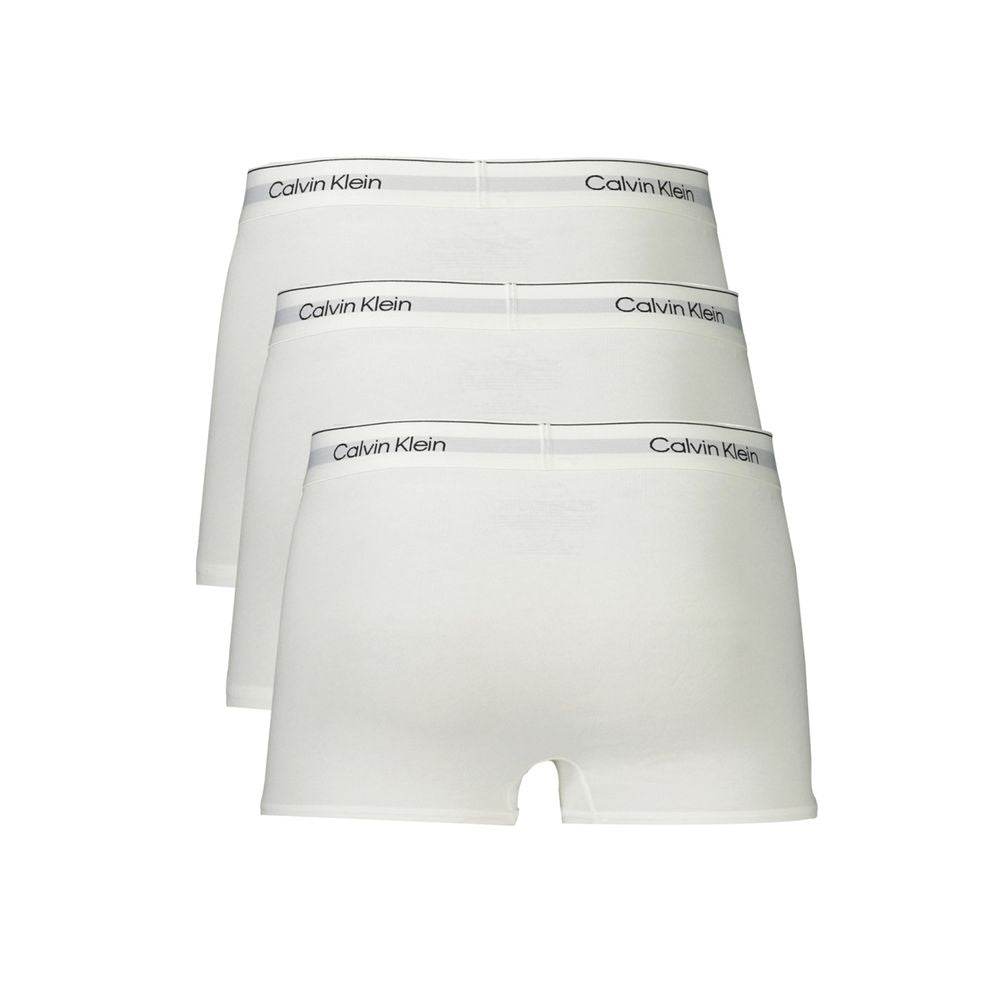 Calvin Klein White Cotton Men Boxer - Hilstor