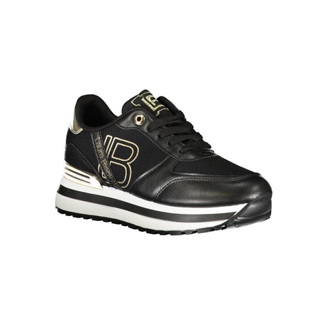Laura Biagiotti sort polyester sneaker til kvinder