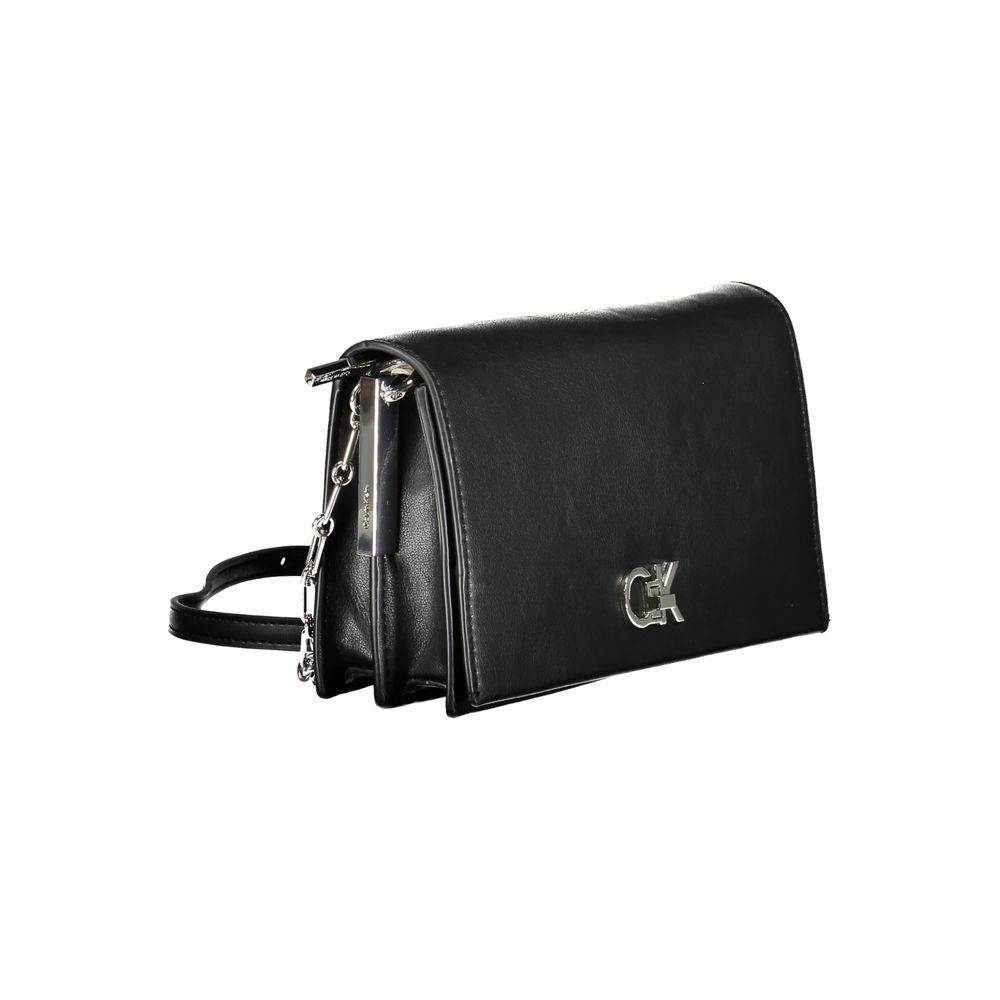 Calvin Klein Black Polyester Handbag - Hilstor