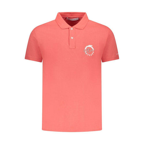 Trussardi Pink Cotton Men Polo Shirt - Hilstor