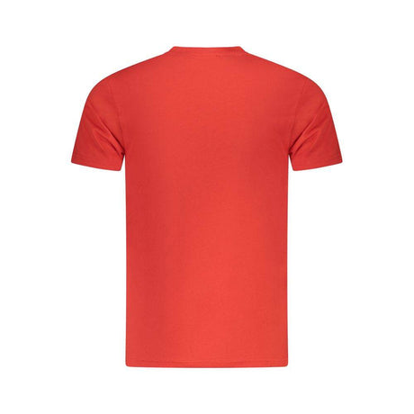 Cavalli Class Red Cotton Men T-Shirt - Hilstor
