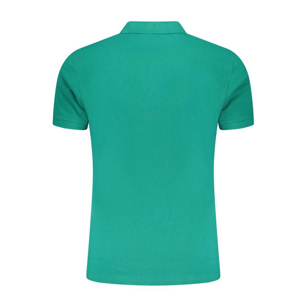 Cavalli Class Green Cotton Men Polo Shirt - Hilstor