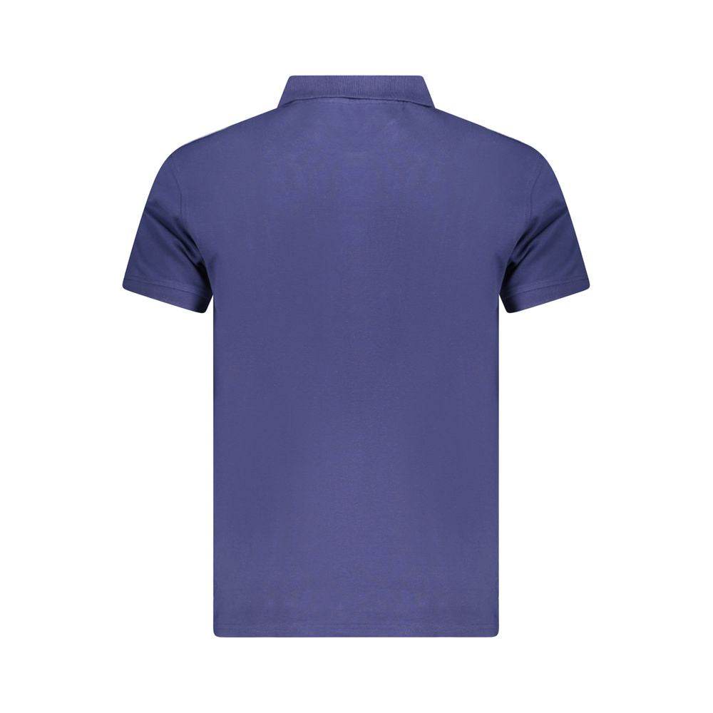 Cavalli Class Blue Cotton Men Polo Shirt - Hilstor