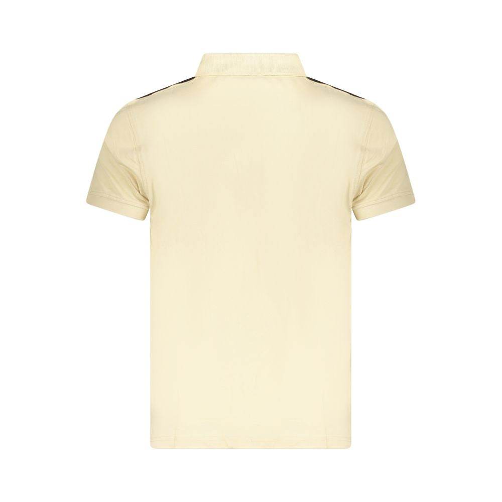Cavalli Class Beige Cotton Men Polo Shirt - Hilstor
