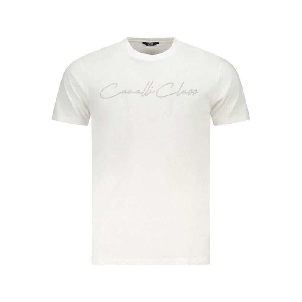 Cavalli Class White Cotton Mens TShirt - Hilstor