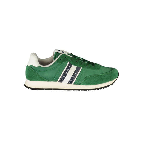 Tommy Hilfiger Green Polyester Men Sneaker - Hilstor