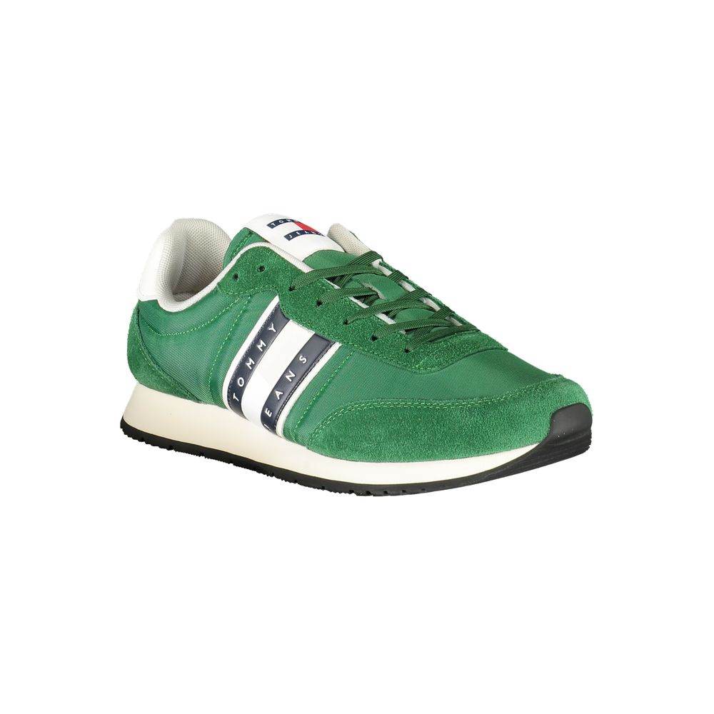Tommy Hilfiger Green Polyester Men Sneaker - Hilstor