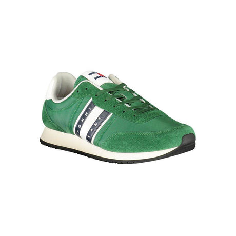 Tommy Hilfiger Green Polyester Men Sneaker - Hilstor
