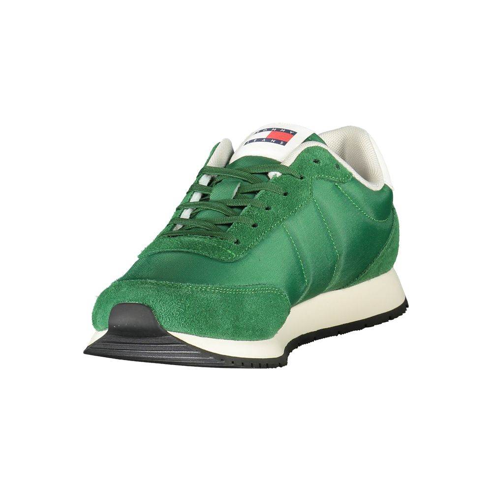 Tommy Hilfiger Green Polyester Men Sneaker - Hilstor