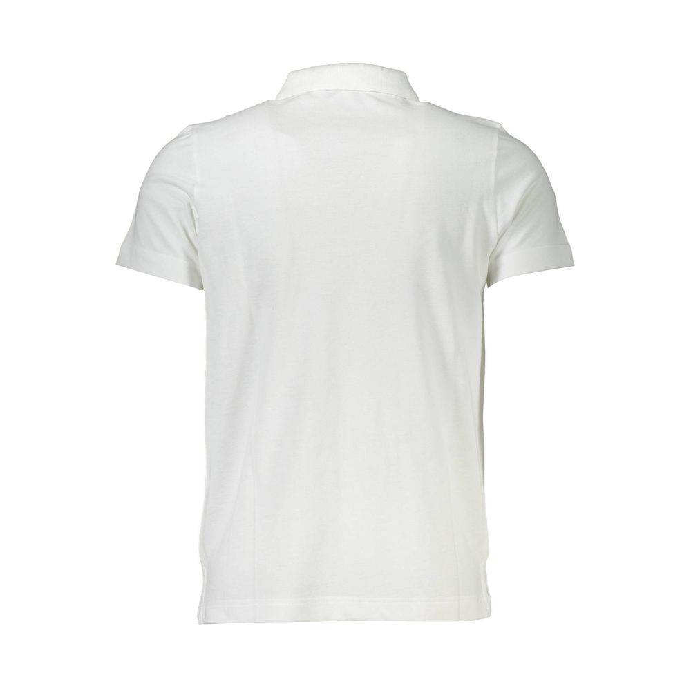 Cavalli Class White Cotton Men Polo Shirt - Hilstor