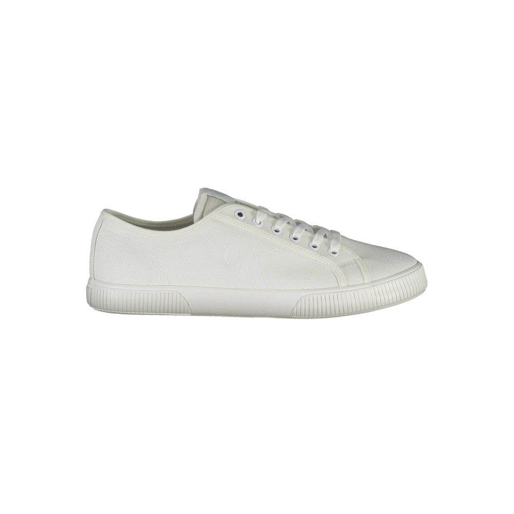 Calvin Klein White Polyester Men Sneaker - Hilstor
