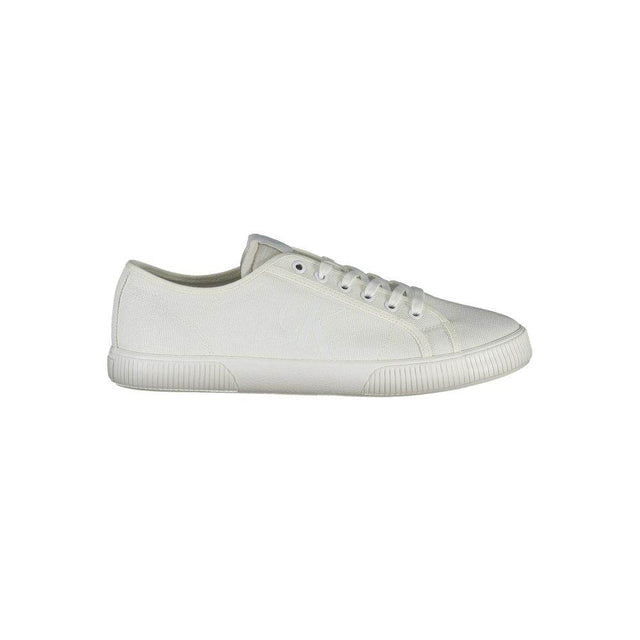 Calvin Klein White Polyester Men Sneaker - Hilstor