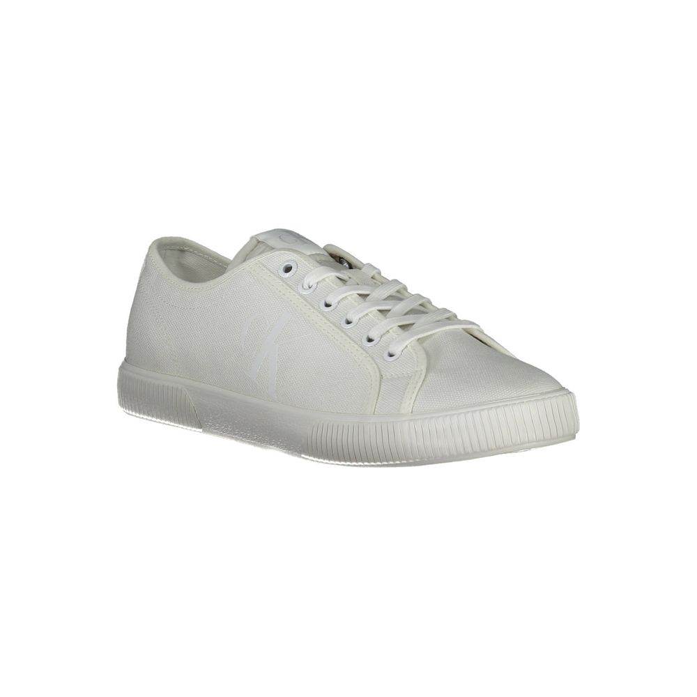 Calvin Klein White Polyester Men Sneaker - Hilstor