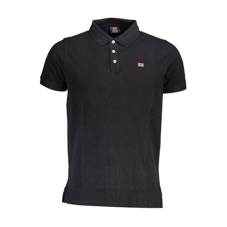 Norway 1963 Black Cotton Men Polo Shirt - Hilstor