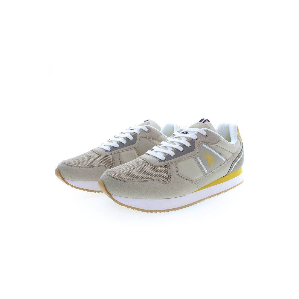 U.S. POLO ASSN. Beige Polyester Men Sneaker - Hilstor