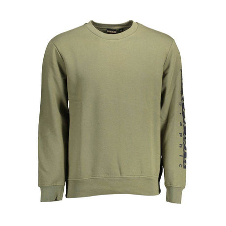 Napapijri Green Cotton Men Sweater - Hilstor